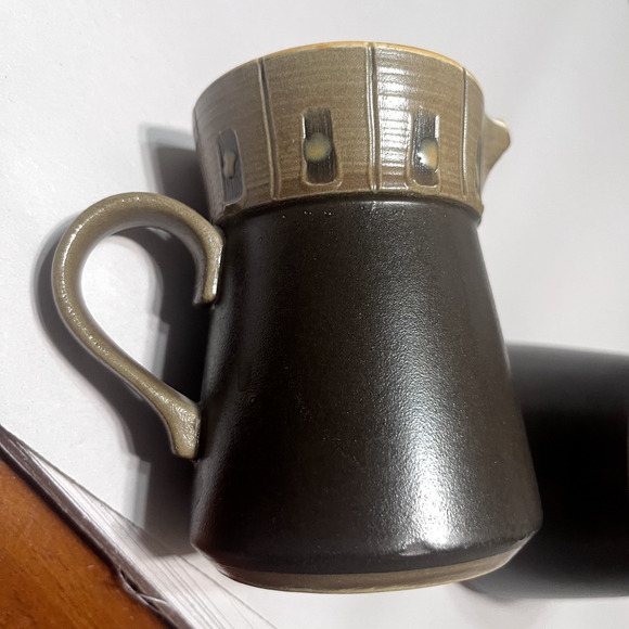 Vintage KASUGA Stoneware Sugar Bowl & Creamer Set Handcrafted in JAPAN - Picture 7 of 7